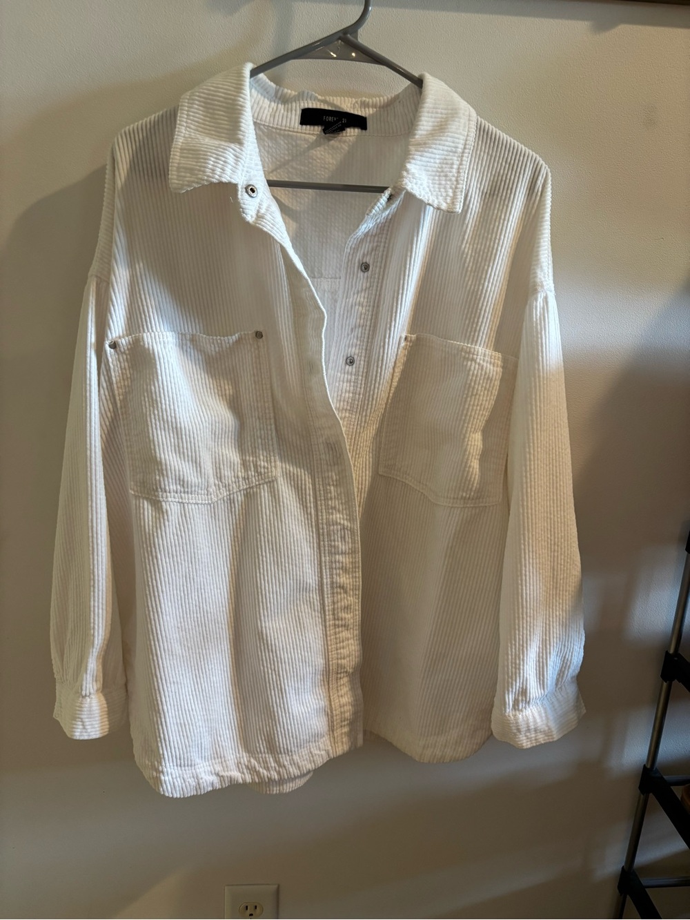 Forever 21 Corduroy Button-Up Shirt Jacket